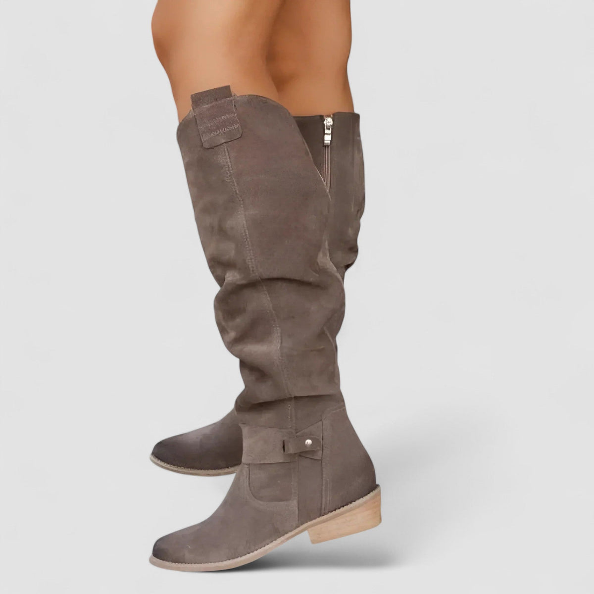 Charlie | Knee-High Low Heel Boots
