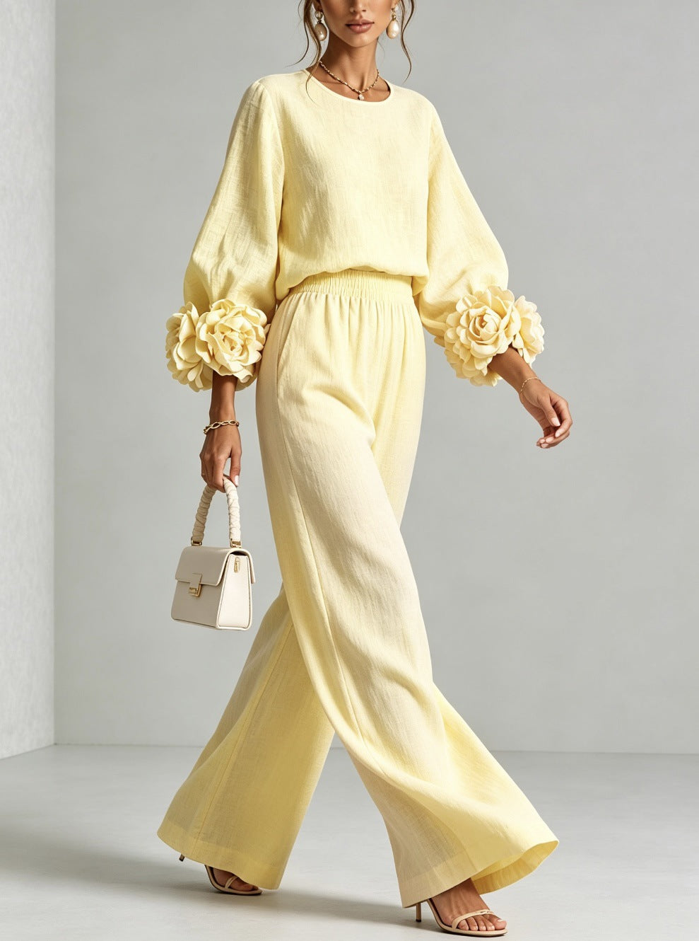 Rosalie™ | Floral Cuff Two-Piece Set