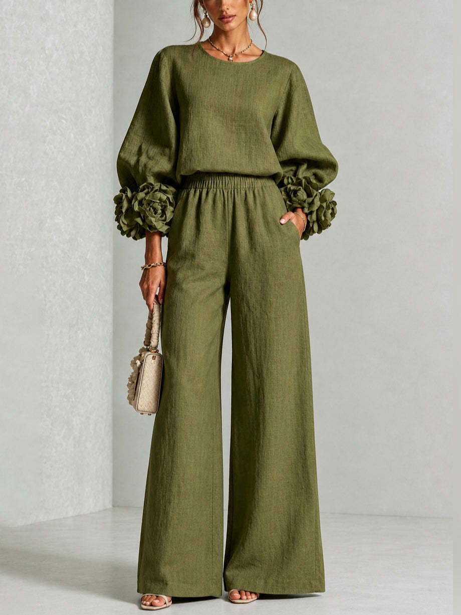 Rosalie™ | Floral Cuff Two-Piece Set