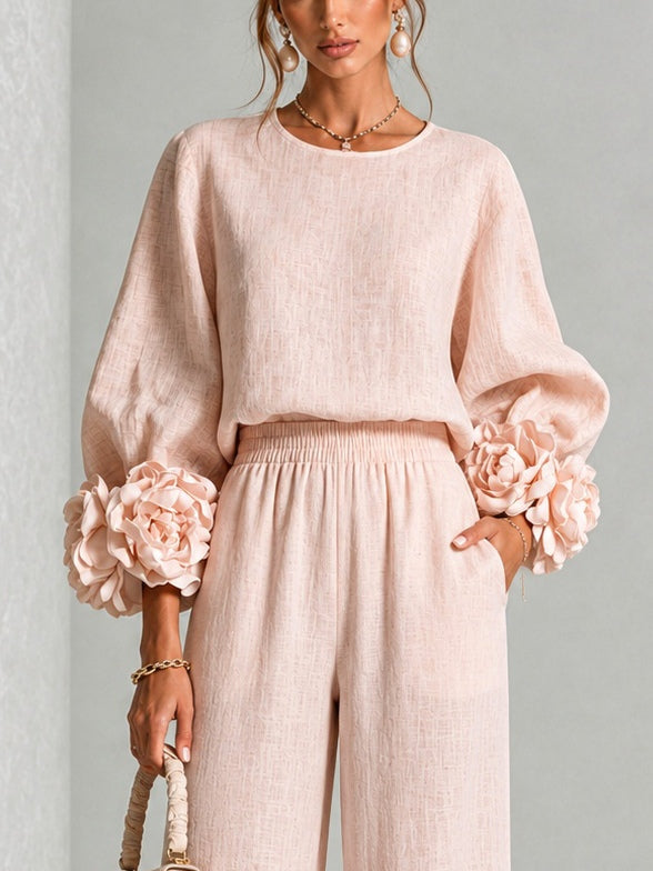 Rosalie™ | Floral Cuff Two-Piece Set