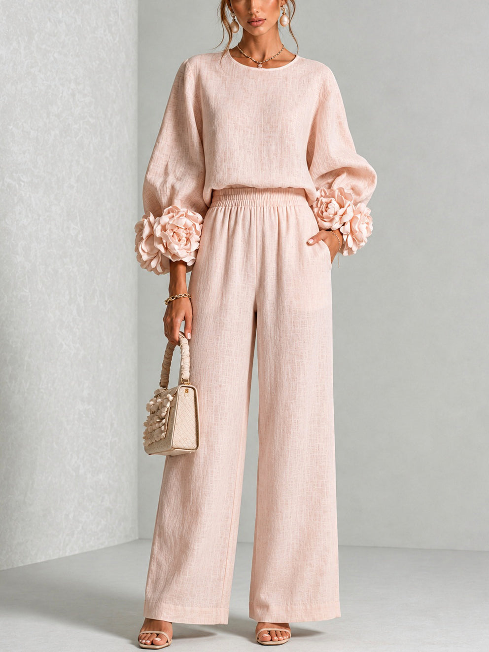 Rosalie™ | Floral Cuff Two-Piece Set