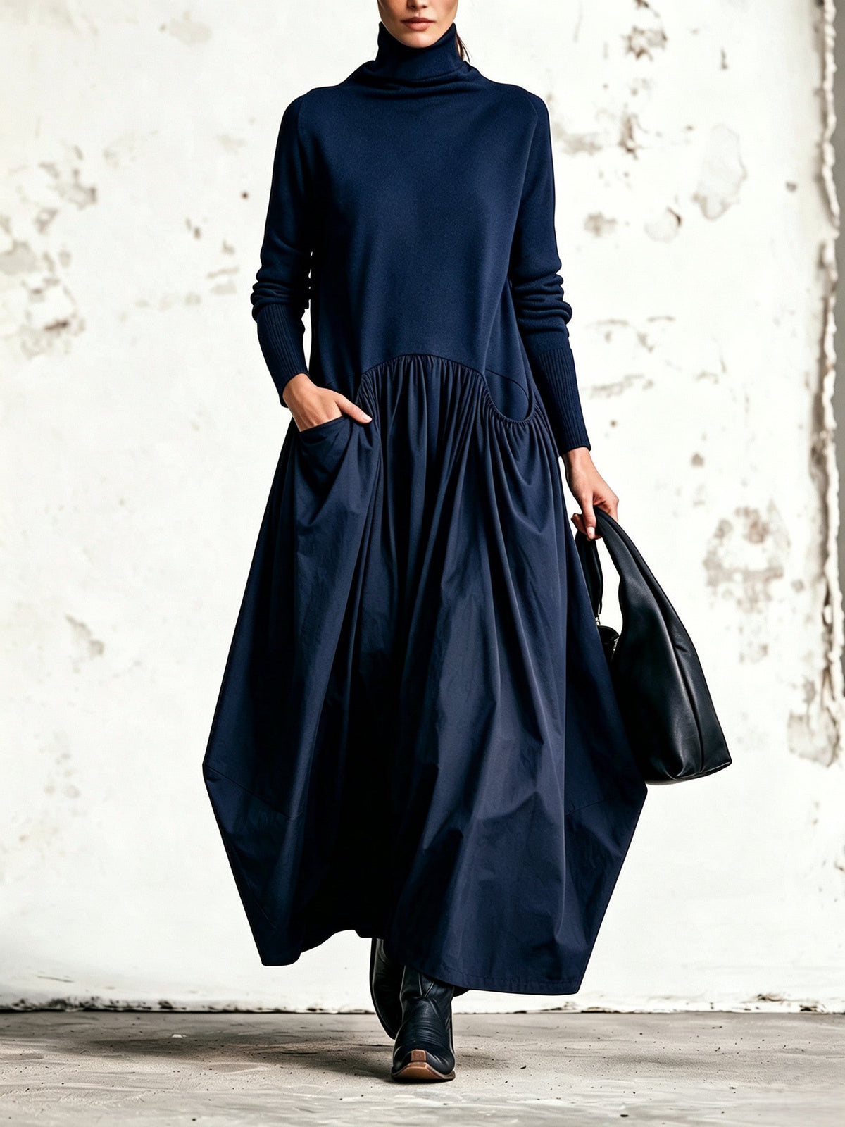 Sloane | High Neck Pocket Maxi
