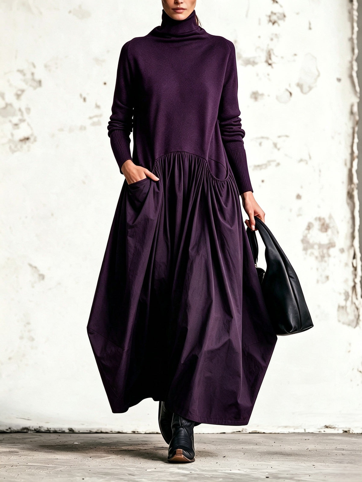 Sloane | High Neck Pocket Maxi