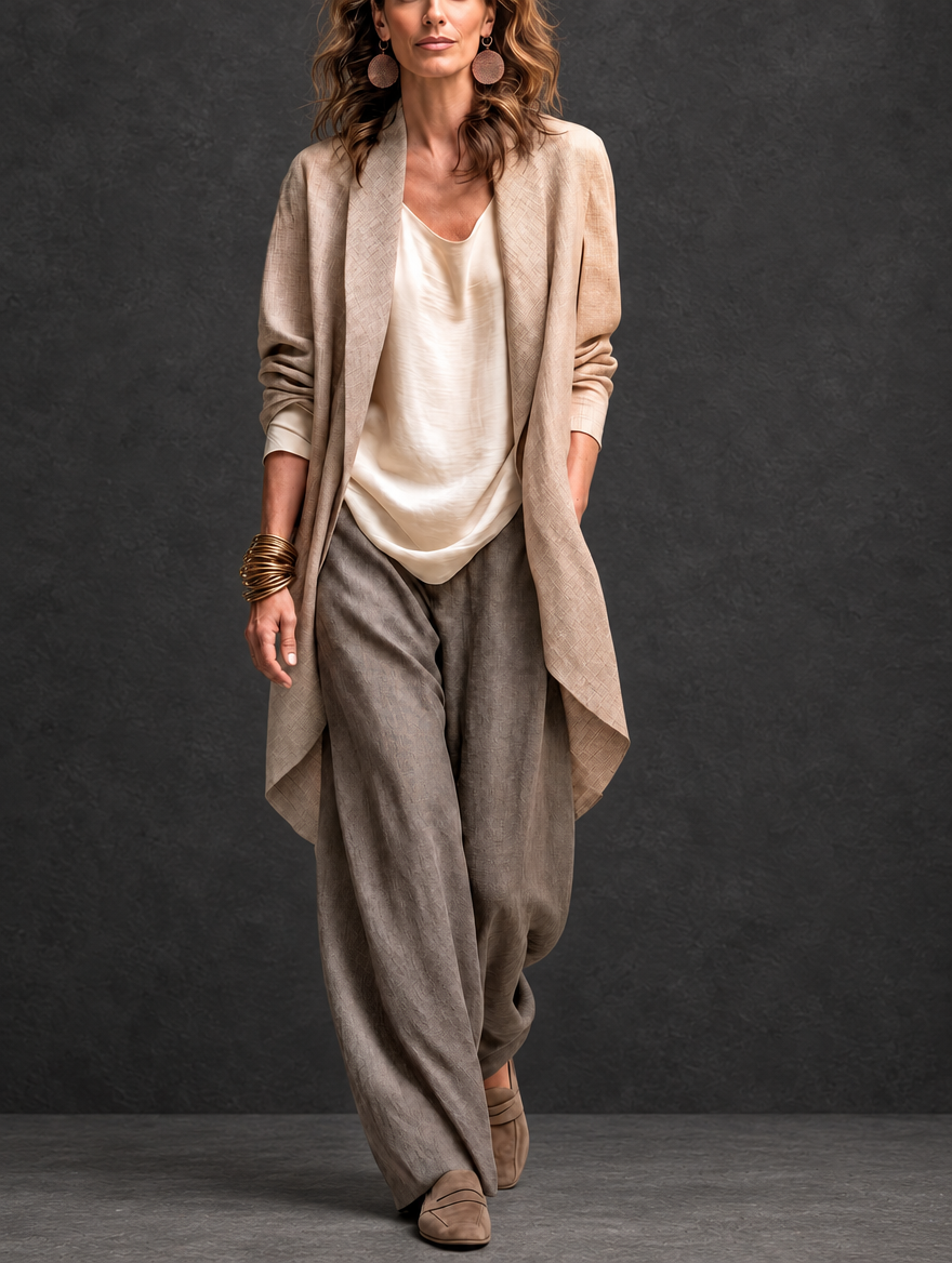Costanza | Three-Piece Palazzo Pants Set