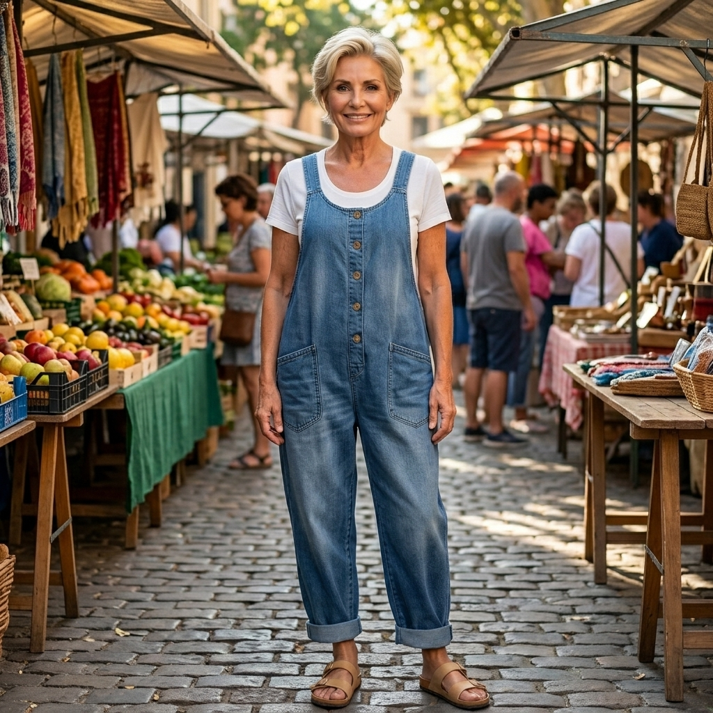 Saylor | Wide-Leg Denim Overalls